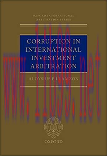 (PDF)Corruption in International Investment Arbitration (Oxford International Arbitration Series)