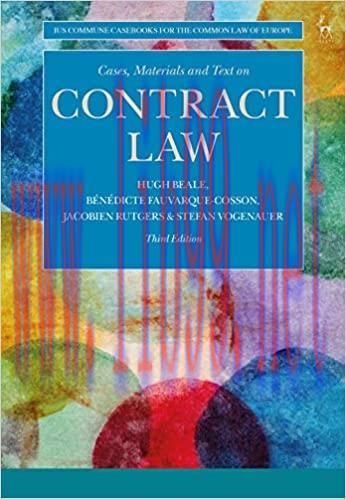 (PDF)Cases, Materials and Text on Contract Law (Ius Commune Casebooks for the Common Law of Europe)