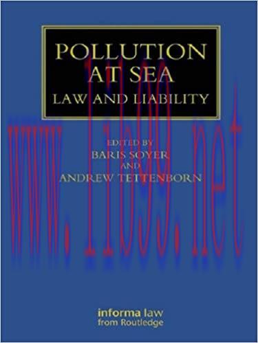 (PDF)Pollution at Sea: Law and Liability (Maritime and Transport Law Library)