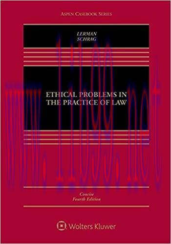 [PDF]Ethical Problems in the Practice of Law Concise Edition 4th Edition