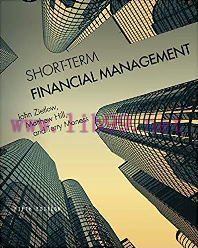 [PDF]Short-Term Financial Management 5th Edition [John Zietlow]