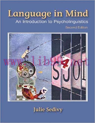 [PDF]Language in Mind: An Introduction to Psycholinguistics 2nd Edition (PDF+EPUB )