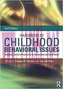 [PDF]Handbook of Childhood Behavioral Issues