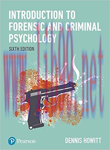[PDF]Introduction to Forensic and Criminal Psychology 6th Edition