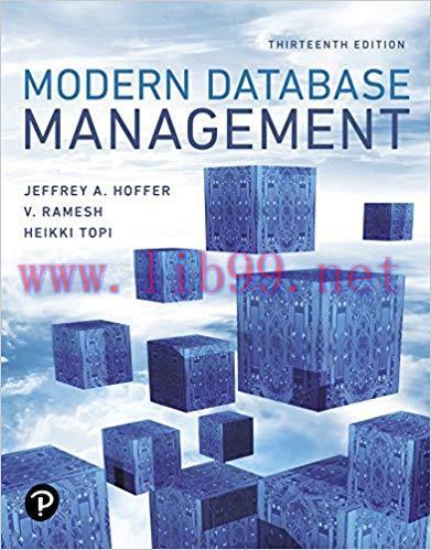 [PDF]Modern Database Management, 13th Edition [Jeff Hoffer]