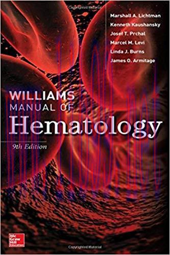 [PDF]Williams Manual of Hematology, 9th Edition
