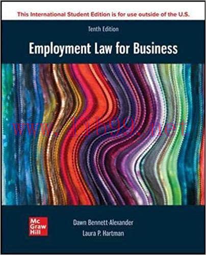 [PDF]ISE EBook Employment Law for Business 10e [Dawn D. Bennett-Alexander]