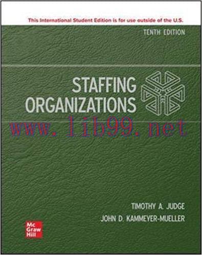 [PDF]ISE EBook Staffing Organizations 10e [Timothy A. Judge]