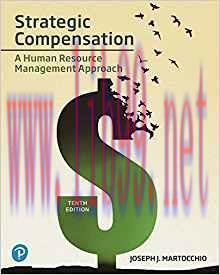 [EPUB]Strategic Compensation, 10th Edition [Joseph J. Martocchio]