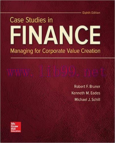 [EPUB]Case Studies in Finance 8th Edition [Robert F. Bruner]
