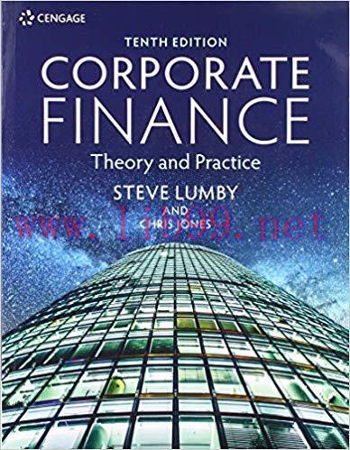 [PDF]Corporate Finance Theory and Practice 10th Edition [Steve Lumby] + 9e