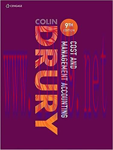 [PDF]Cost and Management Accounting 9th Edition [Colin Drury]