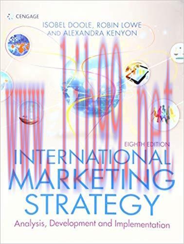 [PDF]International Marketing Strategy 8th Edition [Doole, Lowe]
