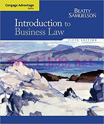 [PDF]Introduction to Business Law, 5th Edition [Jeffrey F. Beatty]