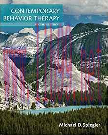 [PDF]Contemporary Behavior Therapy (6th Edition)