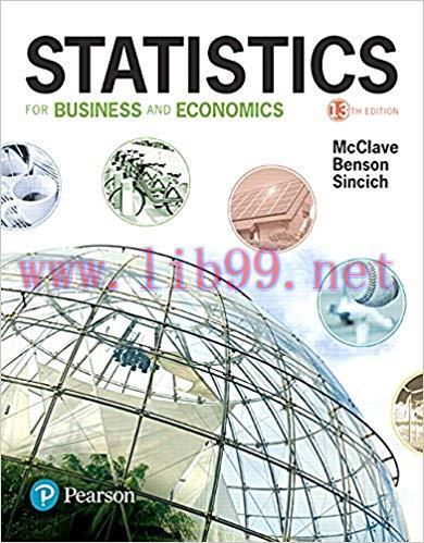 [PDF]Statistics for Business and Economics 13th Edition + 12e [James T. McClave]