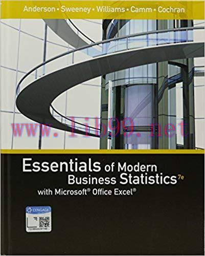 [PDF]Essentials of Modern Business Statistics with Microsoft Office Excel 7th Edition [David R. Anderson]