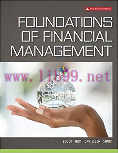 [PDF]Foundations of Financial Management, 11th Canadian Edition [Stanley B. Block]