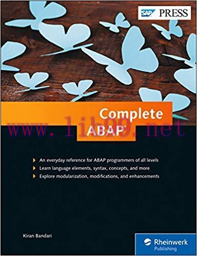 [PDF]Complete ABAP: The Comprehensive Guide to ABAP 7.5 (SAP PRESS)