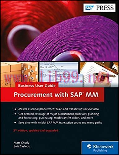 [PDF]Procurement with SAP MM - Business User Guide 2e [Chudy, Matt]