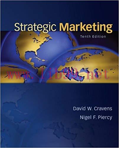 [PDF]Strategic Marketing, 10th Edition [David W . Cravens]