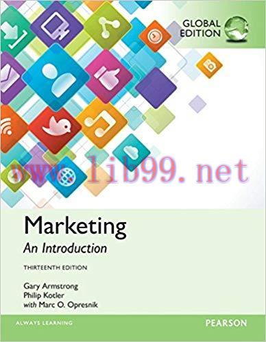 [PDF]Marketing: An Introduction, 13th Global Edition [GAry ArmstronG]