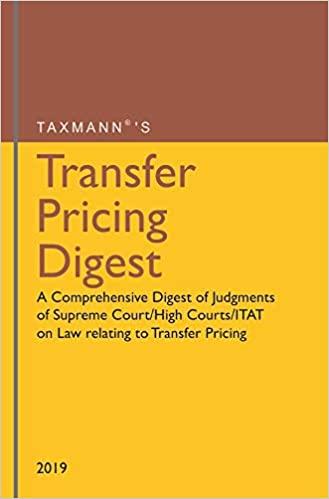 Transfer Pricing Digest-A Comprehensive Digest of Judgments of Supreme Court