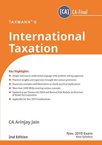 International Taxation (CA-Final)(November 2019 Exam-New Syllabus)(2nd Edition 2019)