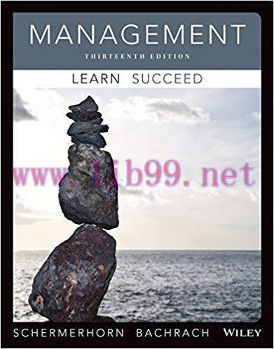 [PDF]Management, 13th Edition [JOHN R. SCHERMERHORN, JR.]