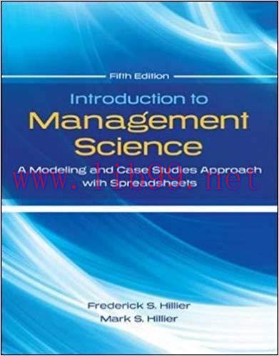 [PDF]Introduction to Management Science, 5th Edition [HILLIER]