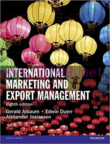 [PDF]International Marketing and Export Management, 8th Edition [Gerald Albaum]