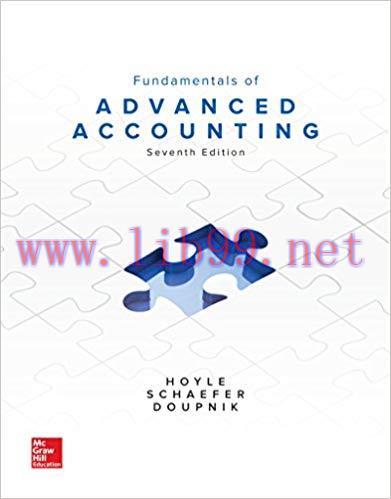 [PDF]Fundamentals of Advanced Accounting, 7th Edition