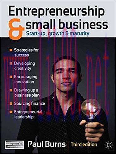 [PDF]Entrepreneurship and Small Business: Start-up Growth and Maturity 3rd Edition