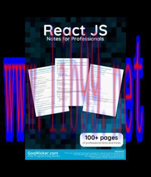 [IT-Ebook]React JS Notes for Professionals
