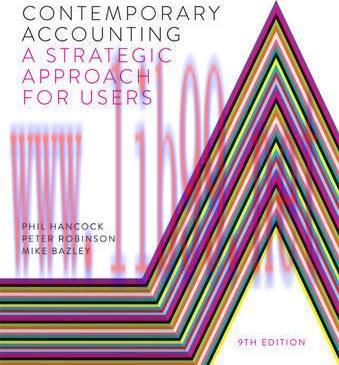[PDF]Contemporary Accounting- A Strategic Approach for Users 9th Australia ANZ Edition