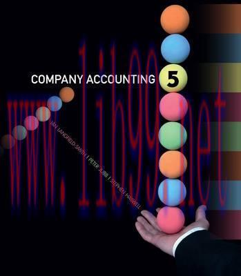 [PDF]Company Accounting 5th Australia-New Zealand Edition [Peter Jubb]