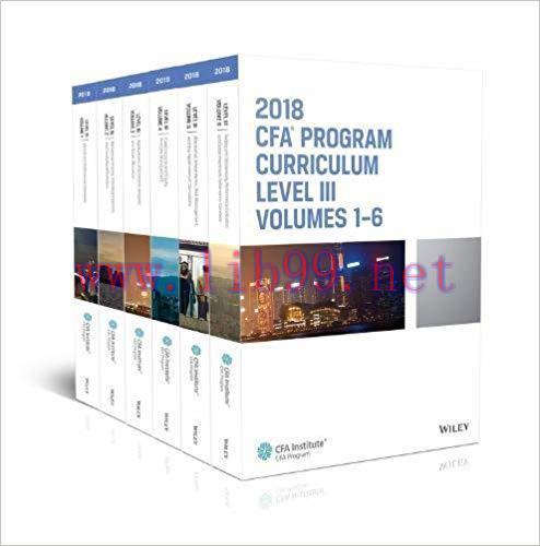 [PDF]CFA Program Curriculum 2018 Level III, Volumes 1-6 [6 Books Set]