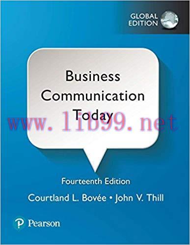 [PDF]Business Communication Today, 14th Global Edition + 13th Global Edn