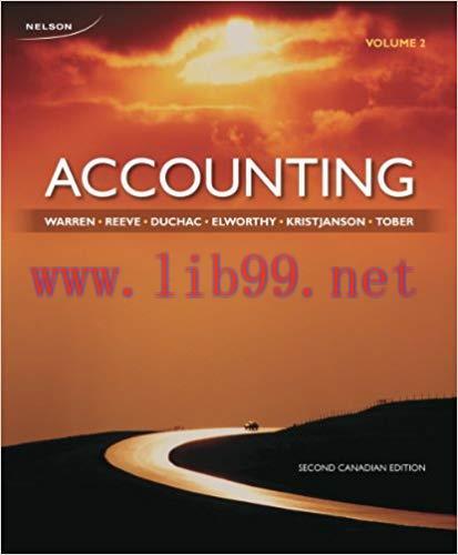 [PDF]Accounting, Volume 2, 2nd Canadian Edition [Carl S. Warren]