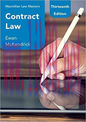[PDF]Contract Law, 13th Edition [Ewan McKendrick]