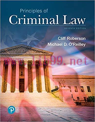 [PDF]Principles of Criminal Law, 7th Edition [Cliff Roberson]