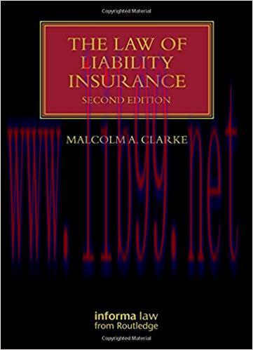 [PDF]The Law of Liability Insurance 2nd Edition
