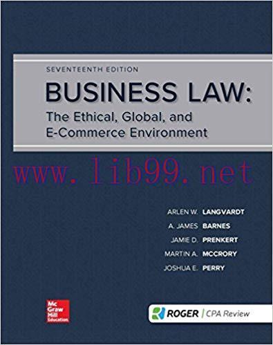 [EPUB]Business Law 17th Edition [Arlen W Langvardt]