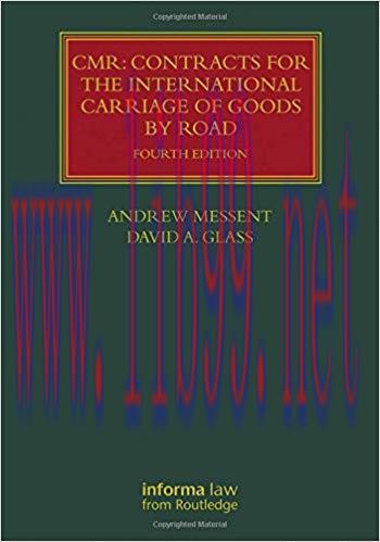 [EPUB]CMR Contracts for the International Carriage of Goods by Road, 4th Edition