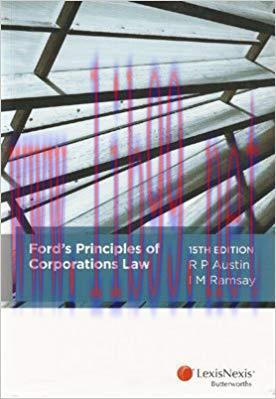 [EPUB]Ford\’s Principles of Corporations, 15th Edition [LexisNexis]