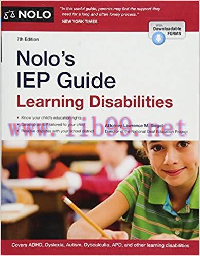 [PDF]Nolo\’s IEP Guide: Learning Disabilities Seventh Edition
