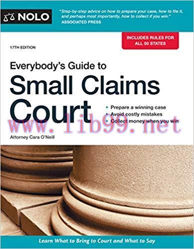 [PDF]Everybodys Guide to Small Claims Court