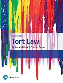 [PDF]Tort Law, 11th Edition [Catherine Elliott]