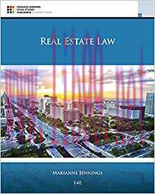 [PDF]Real Estate Law, 11th Edition [Marianne M. Jennings]