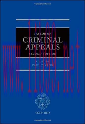 [PDF]Taylor on Criminal Appeals 2nd Edition [Paul Taylor]